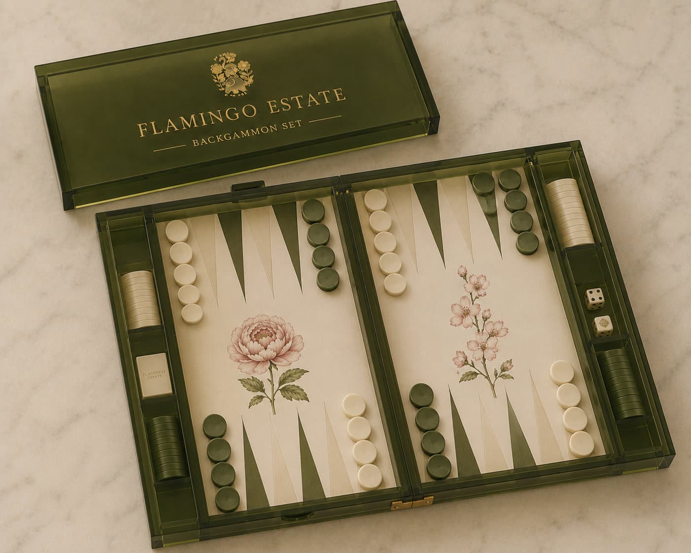 Flamingo Estate × MAMAH — The Backgammon Set